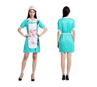 Genérico Disfraz De Enfermera Macabra Para Mujer | Traje De Enfermera Zombi Para Adultos De Halloween | Disfraces Y Suministros De Cosplay Para Niños, Niñas, Jóvenes, Hombres Y Mujeres