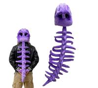 Genérico Disfraz de Esqueleto de Dinosaurio,Ropa de Juego de Roles con Sonido - De Cosplay De Halloween - Para Adultos en Representaciones Escénicas, Eventos Temáticos, Convenciones Cómicas, Teatro