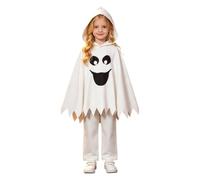Generico Disfraz de fantasma para niños, juego completo con pantalones para Halloween, disfraz de espíritu para niños, ideal para fiestas de Halloween, cosplay, carnaval y fiestas de disfraces