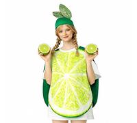 Generico Disfraz de Halloween - Polyester, 29.13 in Jumpsuit Outfit Funny | Fruit Slice Pull-Over Costume With Matching Hat For Adults, Party, Carnival, Role-Playing, Indoor Celebrations, Family Fun