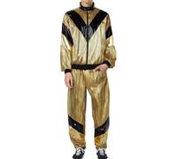 Genérico Disfraz De Hombre Carnaval - Conjunto Deportivo De Chaqueta Y Pantalón con Estilo Retro Discoteca Años 80 para Hombre Y Mujer Ropa Casual Deportiva