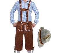 Generico Disfraz de hombre para | Traje tradicional para el Día de la Cerveza, Pantalones Tradicionales de Hombre para Padres para Reuniones Familiares, Festival de la Cerveza y Eventos Culturales