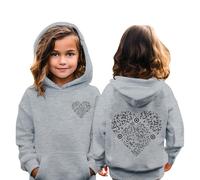 Genérico Disfraz de Navidad, suéter de niño, niña, manga larga, código QR de Navidad, capucha cómoda, suave, otoño, invierno, sudadera con capucha informal