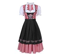 Genérico Disfraz de Oktoberfest de Halloween para mujer, disfraz de escenario para esculpir el cuerpo Historia Medieval Niños (Black, XXXL)