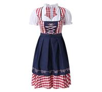 Genérico Disfraz de Oktoberfest de Halloween para mujer, disfraz de escenario para esculpir el cuerpo Historia Medieval Niños (Red, XXXXXL)