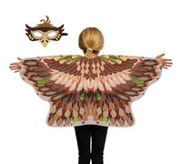 Genérico Disfraz de Pájaro para Niño,Conjunto de Disfraz Cómodo con Máscara y Capa | Ropa Infantil para Disfrazarse | para Escenario Escuela Baile Mascarada Halloween Navidad Carnaval Cumpleaños