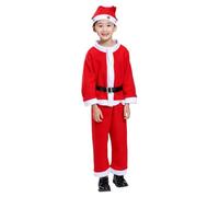 Genérico Disfraz de Papá Noel Conjunto de ropa de Papá Noel, conjunto de ropa de Año Nuevo para niños, disfraz de Cosplay de Navidad para niños para Fiesta de Navidad Cosplay Santa