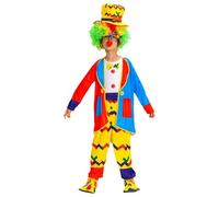 Genérico Disfraz de Payaso para Niños Niñas Bonito Circos Payasos Cosplay Ropa Divertido Circo Disfraz de Payaso Infantil Circo Ropa Disfraces para Cosplay Fiesta Carnaval