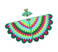 Generico Disfraz de paz de paz - Pluma arcoíris - Disfraz ligero | Capa infantil para niños para plumas degradadas, disfraces coloridos de Halloween para niñas, niños, eventos de fiesta