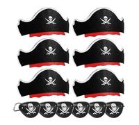 Generico Disfraz de pirata con ojos hinchables para niños, disfraz de pirata, disfraz de pirata para Halloween, fiestas temáticas, juegos y disfraces divertidos