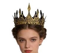 Genérico Disfraz de Rey para Hombre - Accesorios para la Cabeza de Temática Oscura,Accesorio para Juegos de Rol,para de Halloween, Espectáculos, Creadores de Contenido, Producción Cinematográfica,