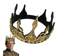 Genérico Disfraz de Rey para Hombre - Diadema Retro de Temática Oscura - Accesorio para de Disfraces - para de Halloween, Espectáculos, Creadores de Contenido, Producción Cinematográfica,