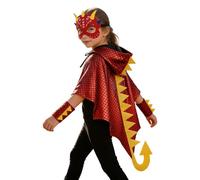 Genérico Disfraz Dinosaurio Nino Ropa Disfraz Carnaval Disfraz de Dinosaurio de Estilo Corte para Niños Atuendo de Cosplay Medieval para Eventos Temáticos