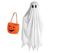 Genérico Disfraz Fantasma Niños | Disfraz Fantasma Infantil Cosplay,Poncho Espeluznante y Accesorios de Cosplay para Niños en Fiestas y Eventos