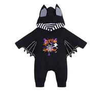 Genérico Disfraz Halloween Bebe,Disfraz MurciéLago Bebe, Disfraces Halloween Niña y Niño, Traje Halloweens Bebé con Sombrero, para Recién Nacidos de 0-24 Meses