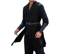 Genérico Disfraz Halloween Hombre Adulto Disfraz Hombre Mascara Terror Winter Payaso Ropa Medieval Ghostface Esqueleto Vampiro Frühling Popular Negro XL ES