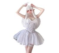 Genérico Disfraz Halloween Mujer Adulta Disfraz De Novia Gótica Y Brujita Sexy Traje De Espíritu Para Performance Y Fiesta Ángeles Demonios Halloween Mujer