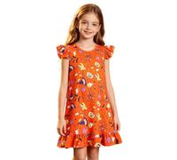 Genérico Disfraz Halloween NiñA 2-3 AñOs - Vestido camisón de Manga con temática de Halloween para niñas, Ropa de Dormir para niñas, Vestidos para Vacaciones