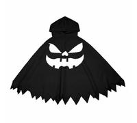 Genérico Disfraz Halloween NiñA,Capa Con Cara Calabaza Para NiñOs Acogedora Capa Terciopelo Naranja Blanco Con Un Lindo DiseñO La Letra Para Cosplay Invierno Fiestas