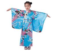 Genérico Disfraz Kimono,Traje De Seda Con Estampado Floral Tradicional - Disfraz De Yukata Vestido Japonés - Para De Cumpleaños, Teatro Y Reuniones, Niños De 2 A 10 Años