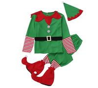 Genérico Disfraz Lutin Hombre Disfraz Elfo Noel Niño Vestido Verde Rojo Elfo Calcetines Orejas de elfo Cinturón Adulto Disfraz Lutin Nol Adulto Cosplay, b, 6X-large