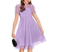 Genérico Disfraz Mantilla Niña Semana Santa, Cancan Princesa Ceremonia Bautizo Primera Regalo Años Regalo 10 Años Original, Comunion Vestir Boda Regalos Ropa, Vestido Princesa Niña, 130