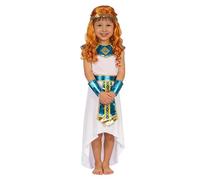 Genérico Disfraz Medieval Niña Princesa Egipcia Azul. Traje De Cosplay De Corte Para Niños En Carnaval. Ropa Fiesta Disfraces. Disfraz Reina Del Nilo Para Halloween