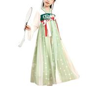 Genérico Disfraz Medieval Niña Vestido Chino Elegante Para Niñas Danza Tradicional Atuendo De Gala Cuento De Hadas Hanfu Para Niñas 3 A 18 Años