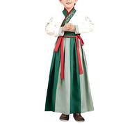 Genérico Disfraz Medieval Niña Vestido Chino Elegante Para Niñas Danza Tradicional Atuendo De Gala Cuento De Hadas Hanfu Para Niñas 3 A 18 Años