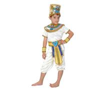Genérico Disfraz Medieval Niño Príncipe Del Nilo. Traje De Cosplay De Corte Para Carnaval Y Actuaciones. Ropa Estilo Imperio Para Niños. Disfraz Halloween Heredero Egipcio