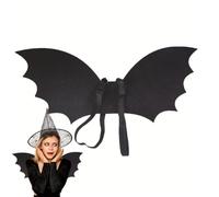 Genérico Disfraz Murciélago Niño Accesorios De Rol Ligero | Alas Murciélago Niños Disfraz Carnaval Ligero Kit Papel Versátil Halloween