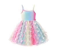 Genérico Disfraz Niña 4 Años Carnaval - Vestido De Tirantes Sin Mangas para Niñas Pequeñas Vestidos De Princesa para Fiesta De Baile