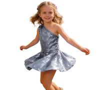 Genérico Disfraz Niña Carnaval - Vestido De con Hombros Descubiertos Y Detalles De Lentejuelas para Niñas De and Shine