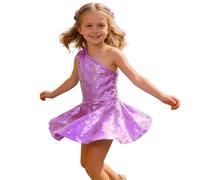 Genérico Disfraz Niña Carnaval - Vestido De con Hombros Descubiertos Y Detalles De Lentejuelas para Niñas De and Shine