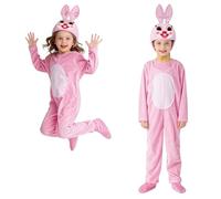 Genérico Disfraz Niño Halloween Conejo De Pascua. Traje De Cosplay Corte para Niños 1 A 7 Años. Ropa Fiesta con Pajarita Y Chaleco. Disfraz Carnaval Liebre