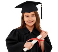 Genérico Disfraz Niño Halloween Toga Y Birrete De Graduación. Traje Académico Formal Con Solapa Para Niños. Ropa De Ceremonia Fin Curso. Disfraz Carnaval Estudiante