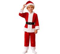 Genérico Disfraz Papa Noel Niño Traje De Santa Claus Para Niños De 3 A 14 Años Conjunto Elegante Para Fiestas Navideñas Y Reuniones Familiares Muy Original