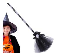 Generico Disfraz para niños | Disfraz de cuento de para niñas | Sombrero de cinta con calavera y escoba para temáticas, de disfraces, desfiles de , juegos de rol
