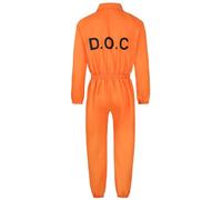Genérico Disfraz Preso Hombre Mono Naranja Disfraz Preso Prisoner Overall Jumpsuit Adulto Convicto Disfrazes Prisionera Mujer Prisionero Convicto De Halloween Cosplay Traje para Carnaval Fiestas