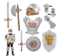 Genérico Disfraz Set - Medieval Realista Cómodo - Set Disfraz Personaje Con Accesorios | Para Obras Escolares, Teatro, Cosplay, Hijo, Y Compañeros