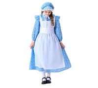 Genérico Disfraz Sirvienta Niña Traje De Criada Con Delantal Y Cofia Para Niña Disfraz De Cosplay Época Y Oficio Para Día Del Niño Fiesta Temática Traje Actuación Juego Roles Casa Dis