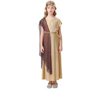 Genérico Disfraz Vestido NiñA,Disfraz De Toga Corta Blanca Para NiñAs Disfraz Romano Para Adultos Vestido Griego Disfraz De Halloween