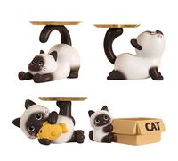 Genérico Dish Resin Figurine - Cute Tray With Storage Bowl, Key Holder & Dish For Home, Living Room, Bedroom, Entryway, Table, Cabinet, Shelf, Decorative Statue | For Entryway Tab