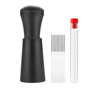 Genérico Dispensador De Café En Polvo - Juego De Base Tipo Aguja De Acero Inoxidable Agitador De Espresso, Herramienta De Distribución De Espresso | Accesorio Profesional Soporte De Escritorio