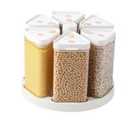 Genérico Dispensador de Granos - Dispensador Giratorio de Cereal con 6 Rejillas,Contenedor de Arroz para Hogar | Para Cocina Despensa Hogar Restaurante Panadería Catering y Aperitivos Avena Harina