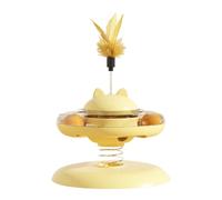 Genérico Dispensador de Premios para Gatos,Dispensador de Comida con Base Antideslizante y Pista de Bolas,Interactivo para Gatos - para Ejercicio, contra Aburrimiento y Comer Lento