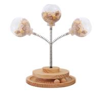 Genérico Dispensador de Primavera para golosinas para Gatos - Cat Treat Dispenser Toy Catnip Cat Toy Nips Spring | El del alimentador de Gatos se Llena con Comida y golosinas, Ideal para el con