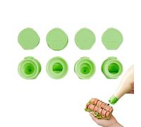 Genérico Dispensing Bottle Caps, Kitchen Squeeze Lid Set, 4 Pieces Sauce Bottle Caps with Leak Proof Feature, Dressing Container Tops, Cooking Accessory with Easy Twist Design, Kitchen Tool for Home