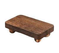 Genérico Display Shelf - 7.87 Inch Stackable Wooden Stand | Wood Decorative Organization Rack - Sturdy Multipurpose Riser for Collectibles and Plants, Ideal for Elegant Home Display