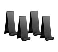 Genérico Display Stand, Brochure Holder, Versatile Vertical Literature Layout, 4 Pieces Metal Organizer Desktop Storage, Flyer Displaying Rack for Business, Store Sign, Table Showcase, Color Lack